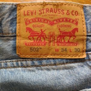 Levi's 502 Taper Fit W34xL30 Jeans